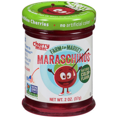 CherryMan® Farm to Market™ Maraschinos Stemless Cherries