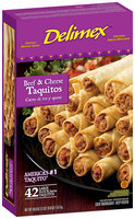 Delimex Beef & Cheese Large 42 Ct Taquitos Flour 58.8 Oz Box