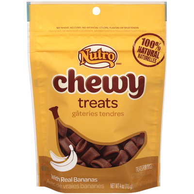 Nutro® Chewy with Real Bananas Dog Treats 4 oz. Pouch