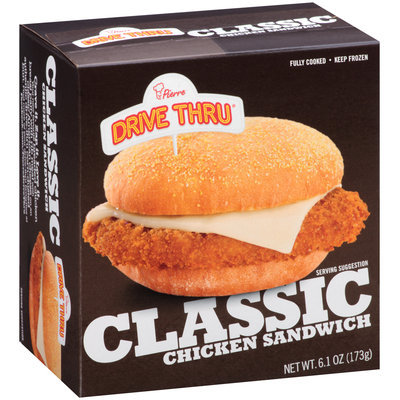 Pierre™ Drive Thru® Classic Chicken Sandwich 6.1 oz. Box