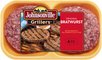 Johnsonville Grillers Original Brat Patties 16oz 4ct tray (100765)