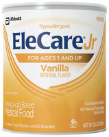 Elecare Jr Vanilla For Ages 1 and Up Medical Food 14.1 Oz