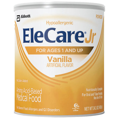 Elecare Jr Vanilla For Ages 1 and Up Medical Food 14.1 Oz