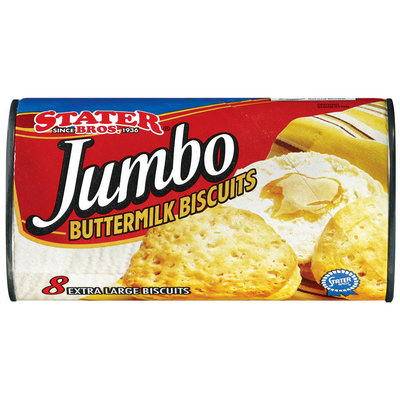 Stater Bros. Jumbo Extra Large Buttermilk Biscuits 8 Ct Can