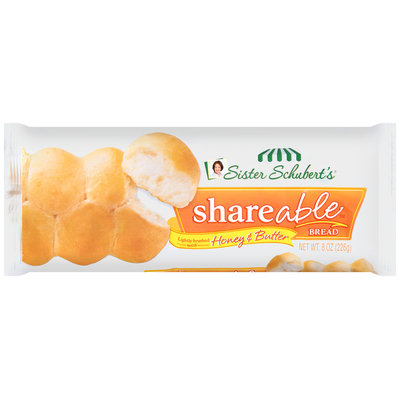 Sister Schubert's® Lightly Brushed with Honey & Butter Shareable™ Bread 8 oz. Bag