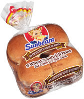 Sunbeam® Wheat Sandwich Buns 8 ct Bag