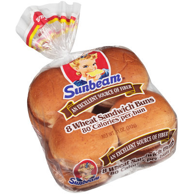 Sunbeam® Wheat Sandwich Buns 8 ct Bag