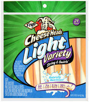Frigo® Cheese Heads® Light Variety String & Swirls Cheese Sticks 24 ct. Bag