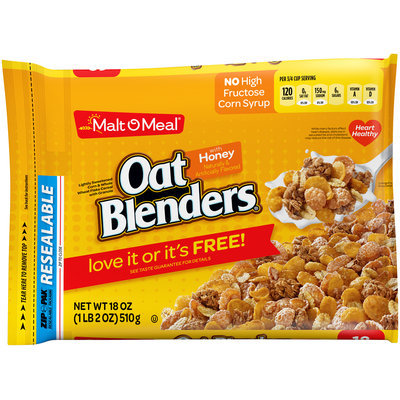 Malt-O-Meal® Oat Blenders® with Honey 18 oz. ZIP-PAK®