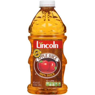 Lincoln® 100% Apple Juice 64 fl. oz. Bottle