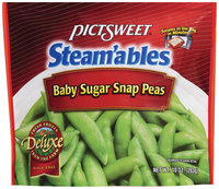 STEAM'ABLES DELUXE Baby Sugar Snap Peas 10 OZ STAND UP BAG