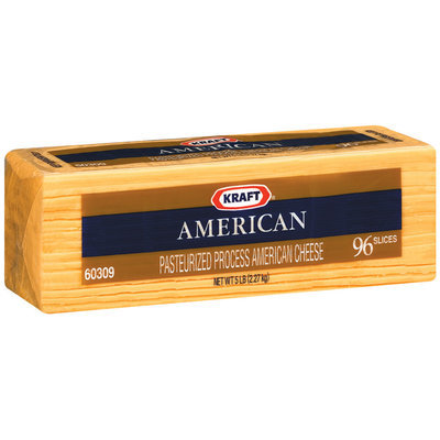 Kraft American 96 Ct Cheese Slices 5 Lb Pack
