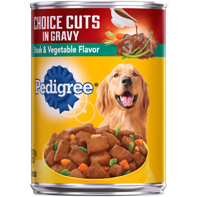 Pedigree® Choice Cuts in Gravy Steak & Vegetable Flavor Wet Dog Food