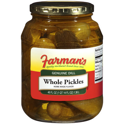 Farman's®Genuine Dill Whole Pickles 46 oz Jar