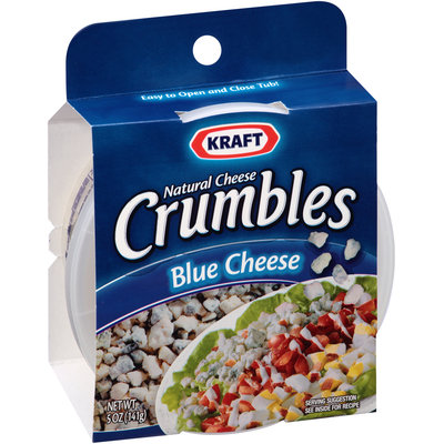 Kraft Natural Cheese Blue Cheese Crumbles 5 oz. Tub