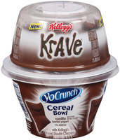 YoCrunch® Cereal Bowl Vanilla with Kellogg's Krave® Double Chocolate Lowfat Yogurt 4.7 oz. Cup