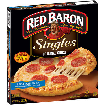 Red Baron® Singles Original Crust Pizza Pepperoni 11.64 oz Box