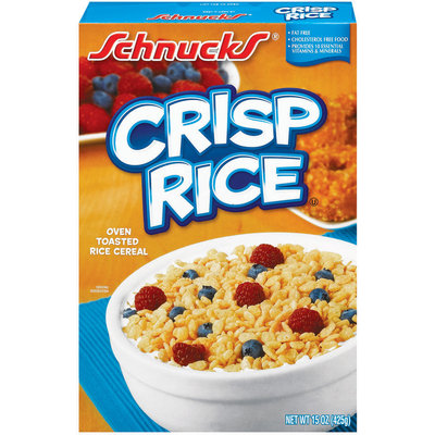 Schnucks Crisp Rice Cereal 15 Oz Box