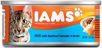 Iams™ Pate with Seafood Sampler in Broth Cat Food