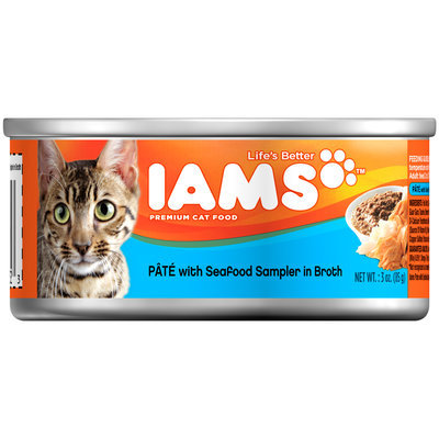 Iams™ Pate with Seafood Sampler in Broth Cat Food