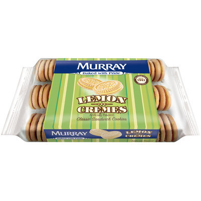 Murray® Lemon Cremes Sandwich Cookies 13 oz. Tray