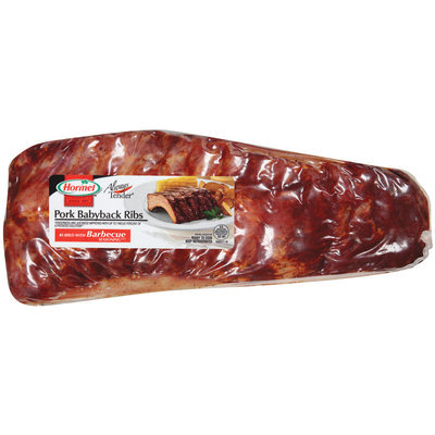 HORMEL ALWAYS TENDER Pork Rubbed W/Barbecue Seasoning Babyback Ribs WRAPPER
