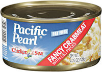 PACIFIC PEARL Fancy W/Leg Pieces Crabmeat 6 OZ CAN