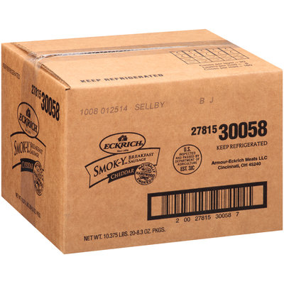 Eckrich® Smok-Y Cheddar Breakfast Sausage 8.3 oz. Package