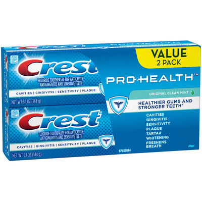 Crest Pro-Health Original Clean Mint Flavor Toothpaste Twin Pack 5.1 oz.