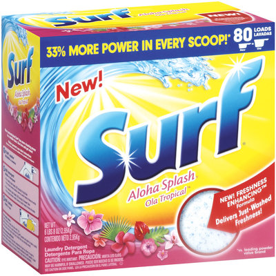 Surf Powder Aloha Splash 80 Loads Laundry Detergent 104 Oz Box