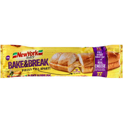 New York® Bakery Bake & Break™ Pull Apart Garlic Loaf with Cheese 11.75 oz. Pack