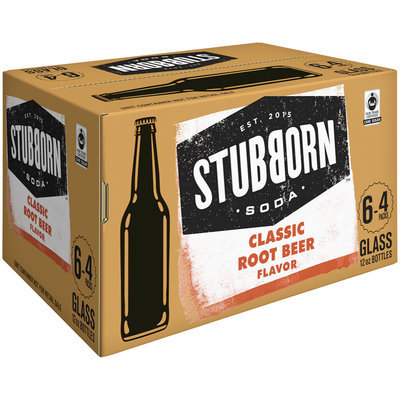 Stubborn Soda™ Classic Root Beer 4-12 fl. oz. Glass Bottle