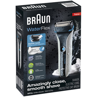 Braun WaterFlex Wet & Dry Shaver, White - 1 Count