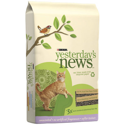 Purina Yesterday's News Unscented Softer Texture Cat Litter 13.2 lb. Bag