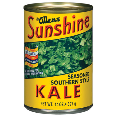 The Allens Sunshine Seasoned Southern Style Greens Kale 14 Oz Can
