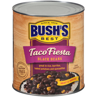 Bush's Best® Taco Fiesta Black Beans 108 oz. Can