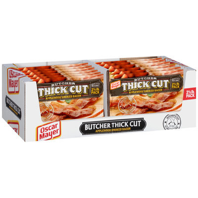 Oscar Mayer Butcher Thick Cut Applewood Smoked Bacon 10-40 oz. Packs