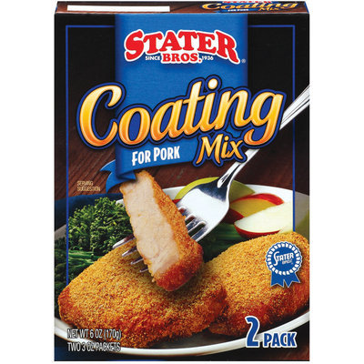 Stater Bros. For Pork 2 3 Oz Packets Coating Mix 6 Oz Box