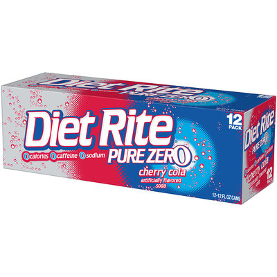 Diet Rite® Pure Zero™ Cherry Cola 12-12 fl. oz. Cans