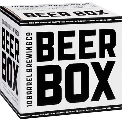 10 Barrel Brewing Co. Apocalypse IPA/Seasonal Release/Sinistor Black Ale/Joe India Pale Ale Beers Beer Box Variety Pack 12-12 fl. oz. Bottles