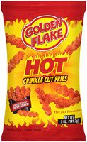 Golden Flake® Hot Crinkle Cut Fries Flavored Corn & Potato Snacks 5 oz. Bag