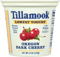 Tillamook® Oregon Dark Cherry Lowfat Yogurt 6 oz. Cup