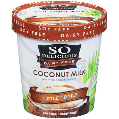 So Delicious® Coconut Milk Turtle Trails Non-Dairy Frozen Desert 1 pt. Tub
