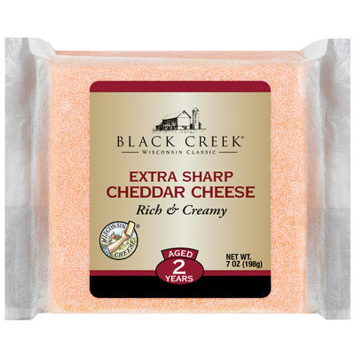 Black Creek Extra Sharp Cheddar Cheese 7 Oz Wrapper