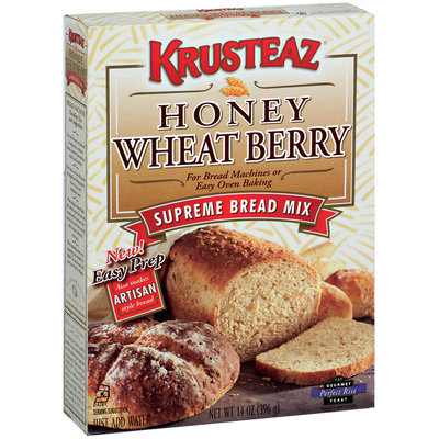 Krusteaz Supreme Honey Wheat Berry Bread Machine Mix 14 Oz Box
