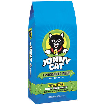 Jonny Cat Fragrance Free Clay W/Natural Odor Eliminator Cat Litter 10 Lb Stand Up Bag