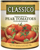 CLASSICO Pear Whole Peeled Fresh Basil Tomatoes