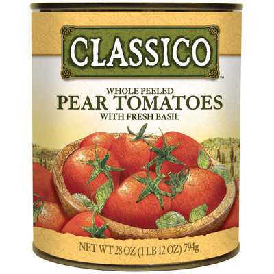 CLASSICO Pear Whole Peeled Fresh Basil Tomatoes