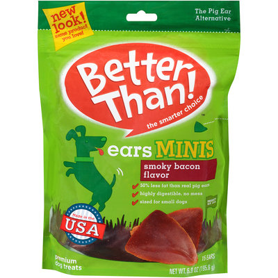 Better Than!™ Smoky Bacon Flavor Ears Minis Premium Dog Treats 6.9 oz. Bag