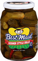 Best Maid Kosher Style Dills Pickles 32 fl. oz. Jar